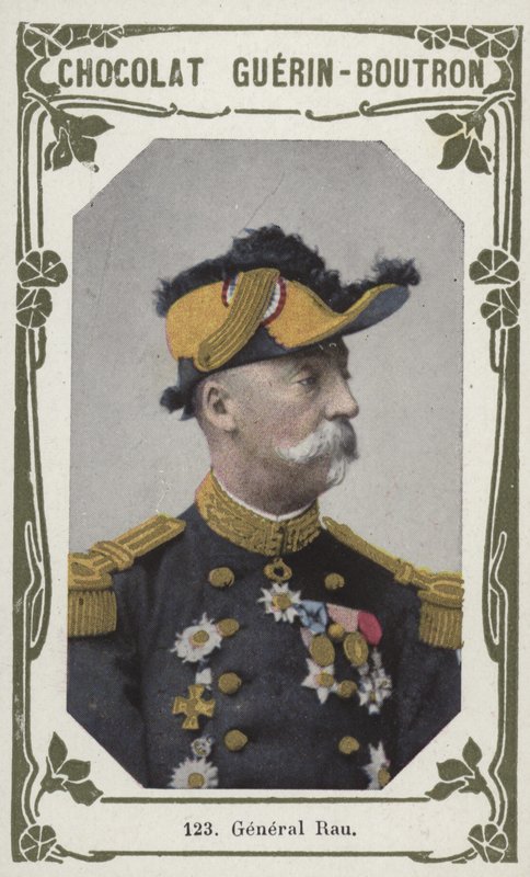 General Rau (färgad bild) av French School
