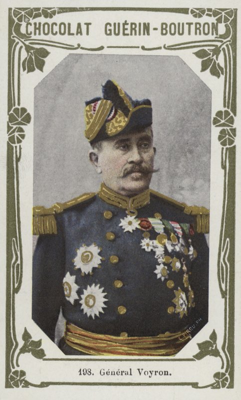 General Voyron (färgad bild) av French School