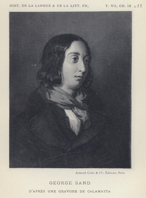 George Sand (litho) av French School