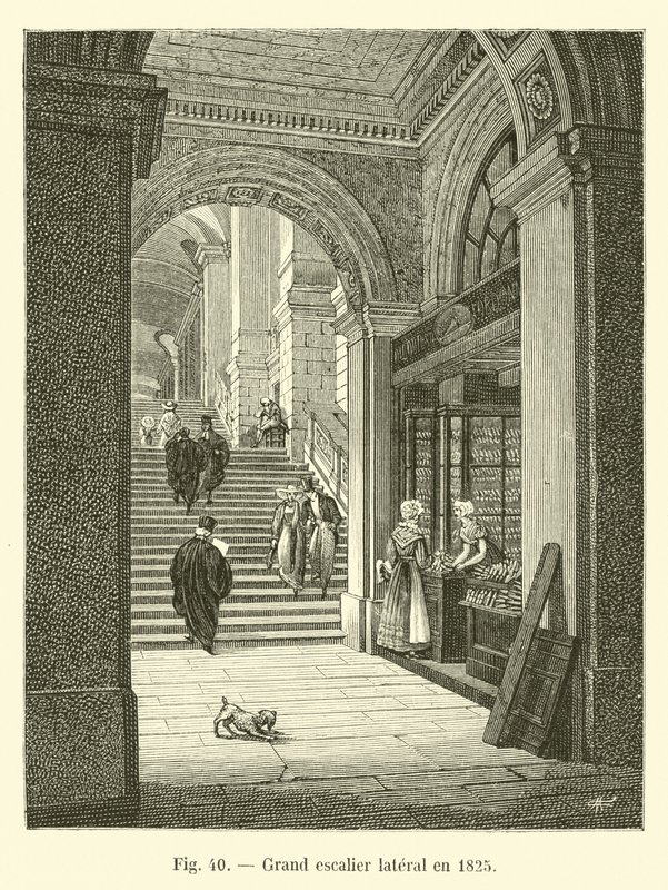 Stor sidotrappa 1825 av French School