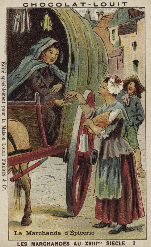 Livsmedelsaffär, 1700-talet av French School