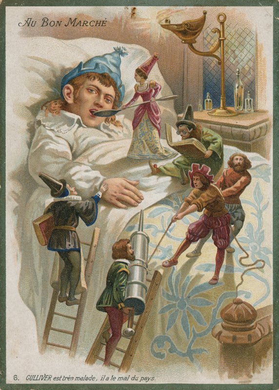 Gulliver sjuk i Lilliput av French School