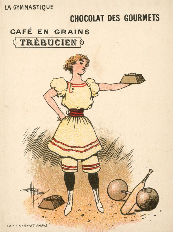 Gymnastik (chromolitho) av French School