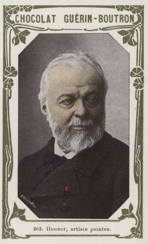Henner, målare (färgat foto) av French School