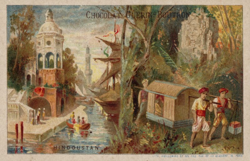 Hindustan (chromolitho) av French School