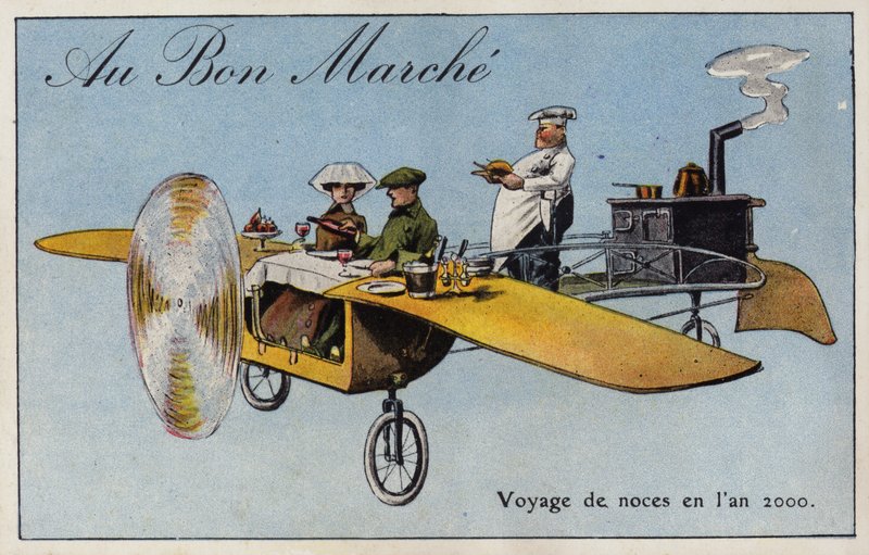 Smekmånad år 2000 (chromolitho) av French School