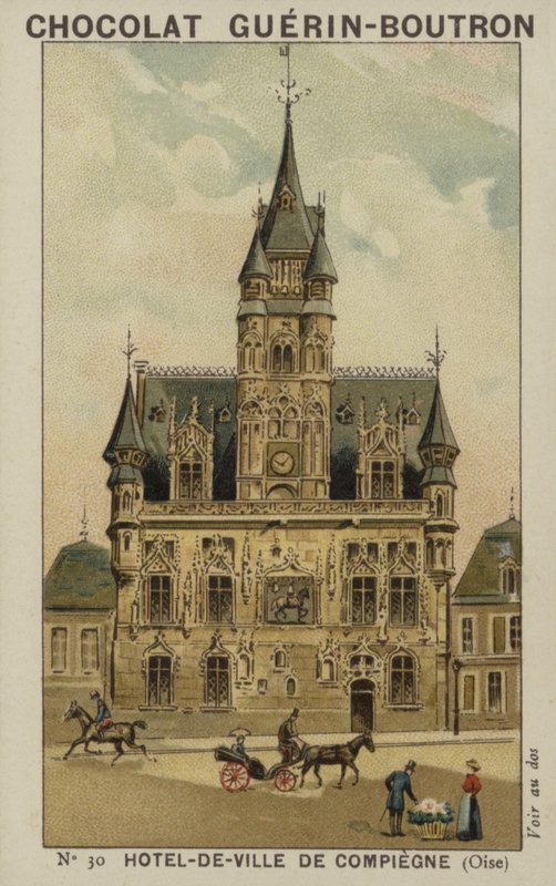 Stadshuset i Compiegne, Oise av French School