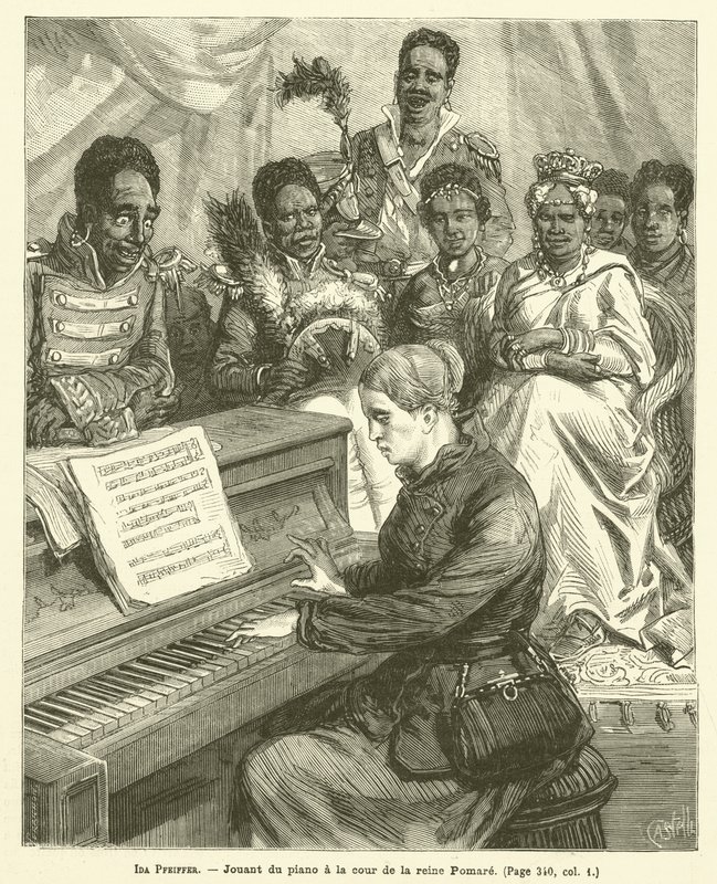 Ida Pfeiffer (gravyr) av French School