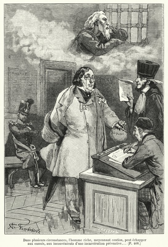 Illustration för Le Juif Errant (gravyr) av French School