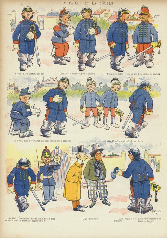 Illustration för Le Rire (färg litho) av French School
