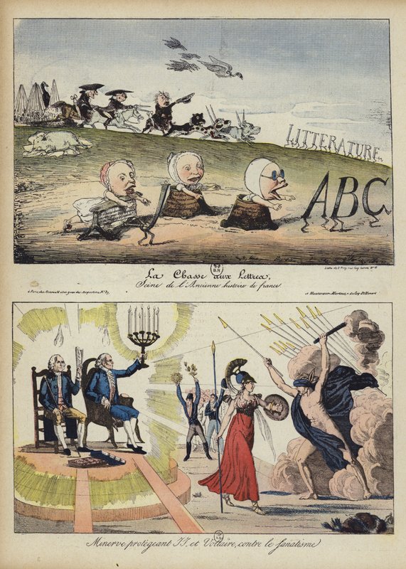 Illustration för Le Rire (färg litho) av French School