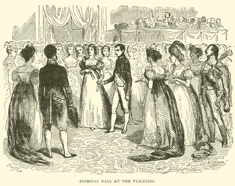 Imperial ball på tuilerierna (gravyr) av French School