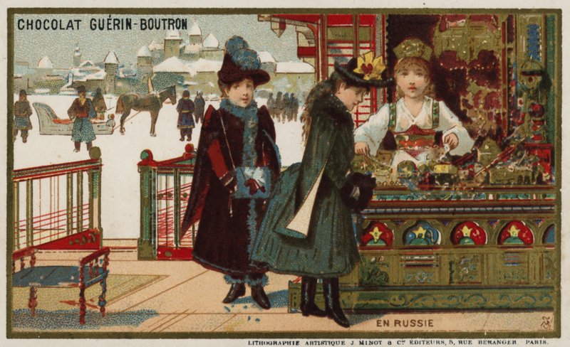 I Ryssland (chromolitho) av French School