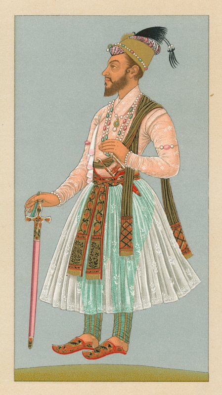 Indien kostym av French School