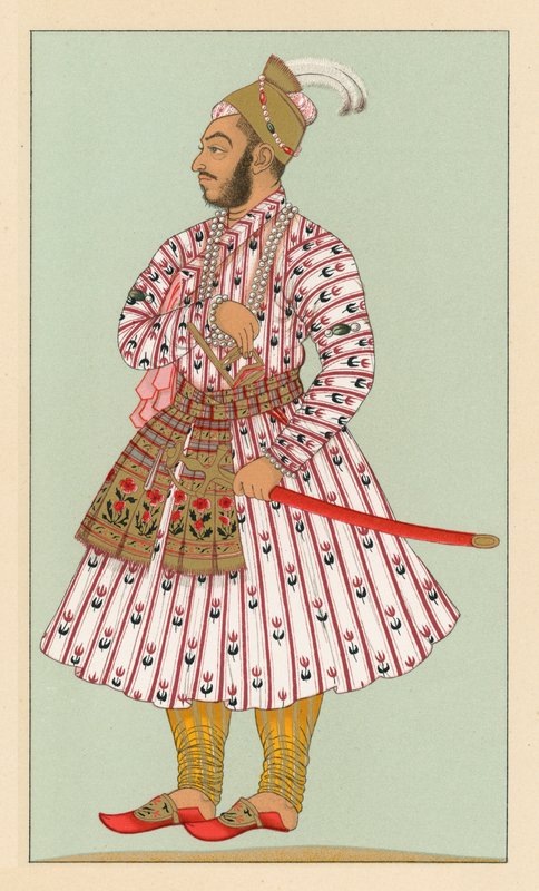 Indien kostym av French School