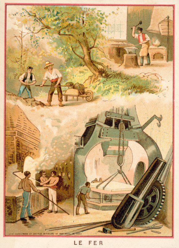 Järn (chromolitho) av French School