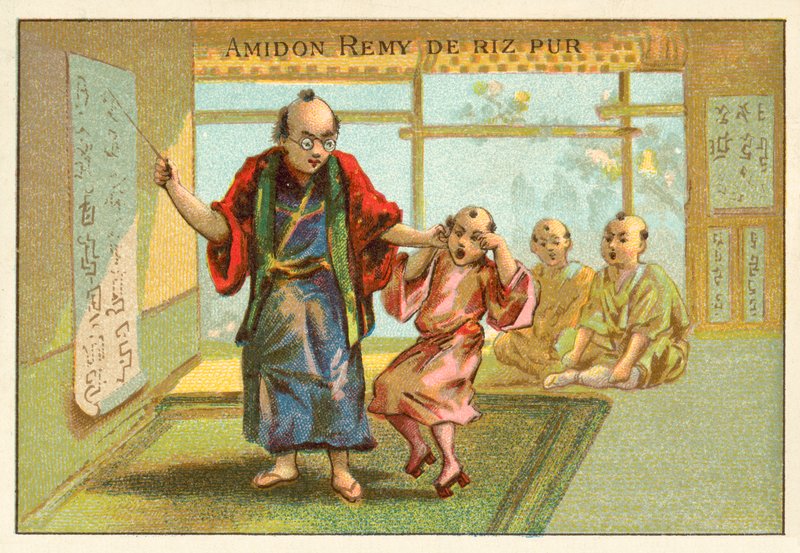 Japansk skola (chromolitho) av French School