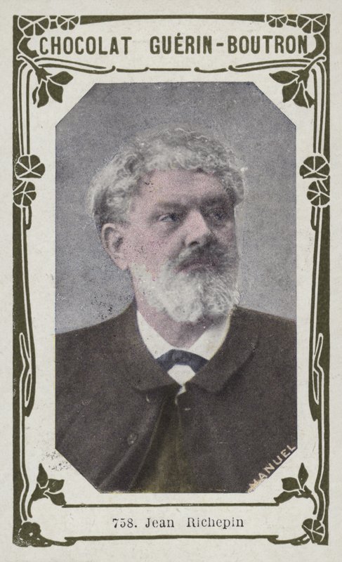 Jean Richepin (färgad bild) av French School