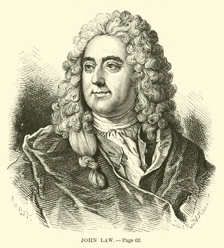 John Law av French School