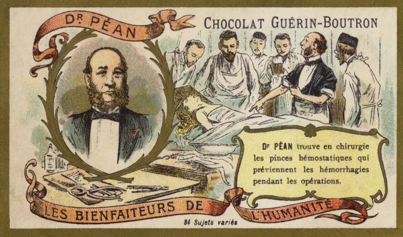 Jules Pean, fransk kirurg (chromolitho) av French School