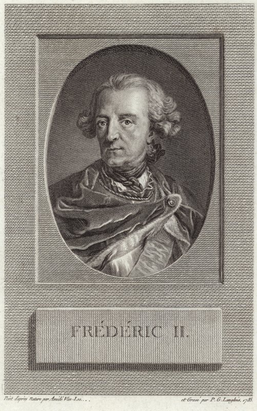 Kung Fredrik II av Preussen av French School