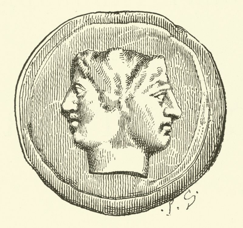 Kung Janus (gravyr) av French School