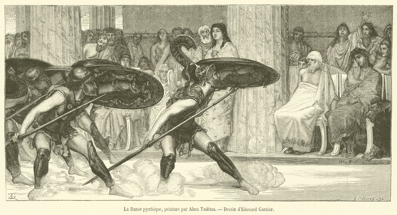Pyrrhusdansen (gravyr) av French School