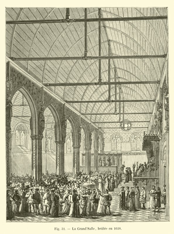 GrandSalle, brände ner 1618 av French School