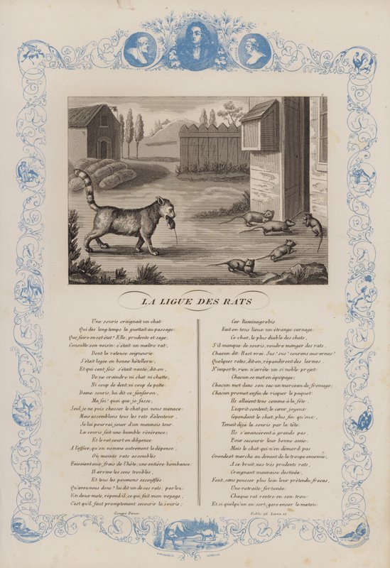 The League of Rats (färg litho) av French School
