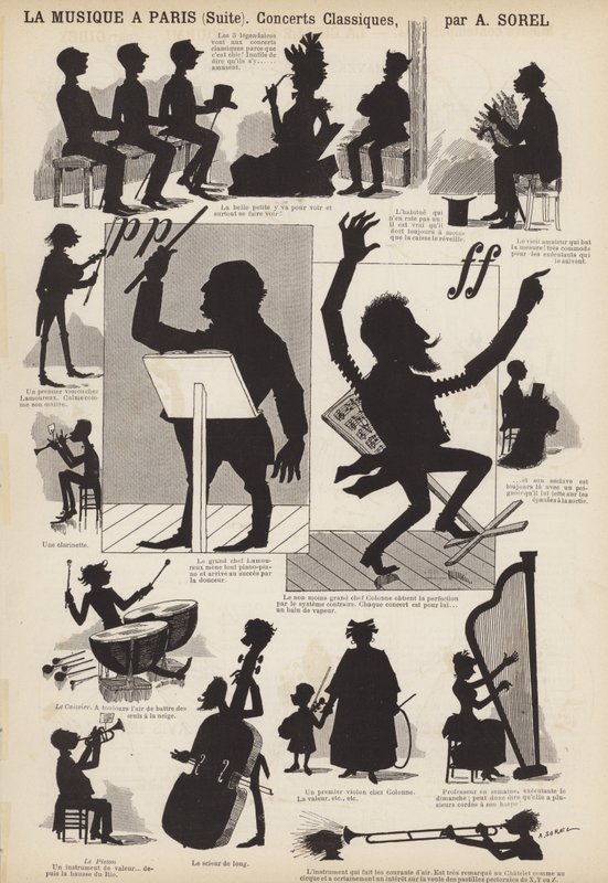 Musik i Paris (litho) av French School