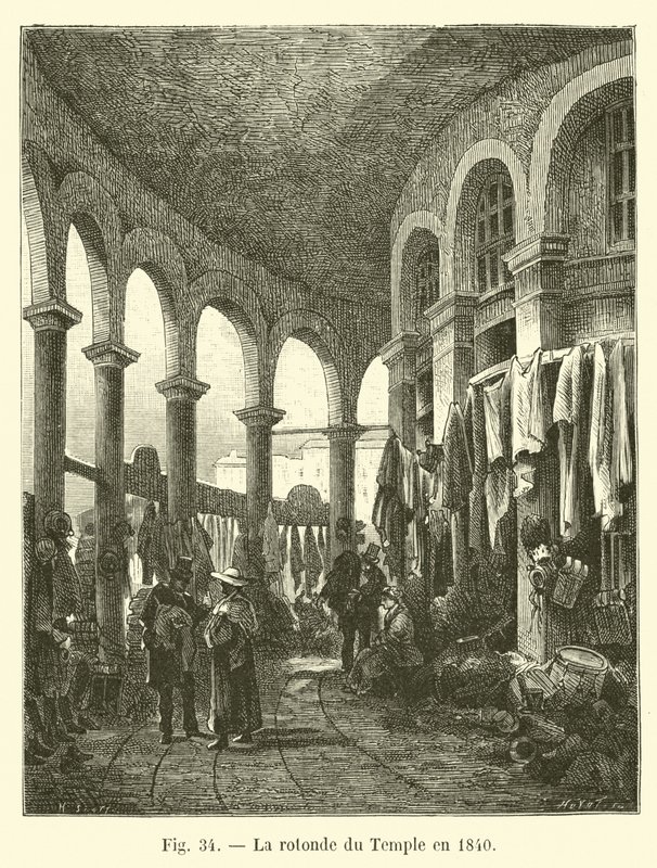 Templets rotunda 1840 av French School