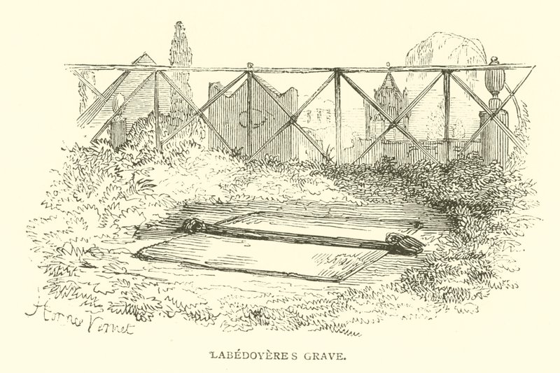 Labedoyeres grav (gravyr) av French School