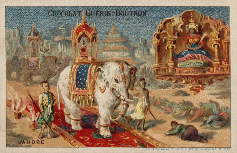 Lahore (chromolitho) av French School