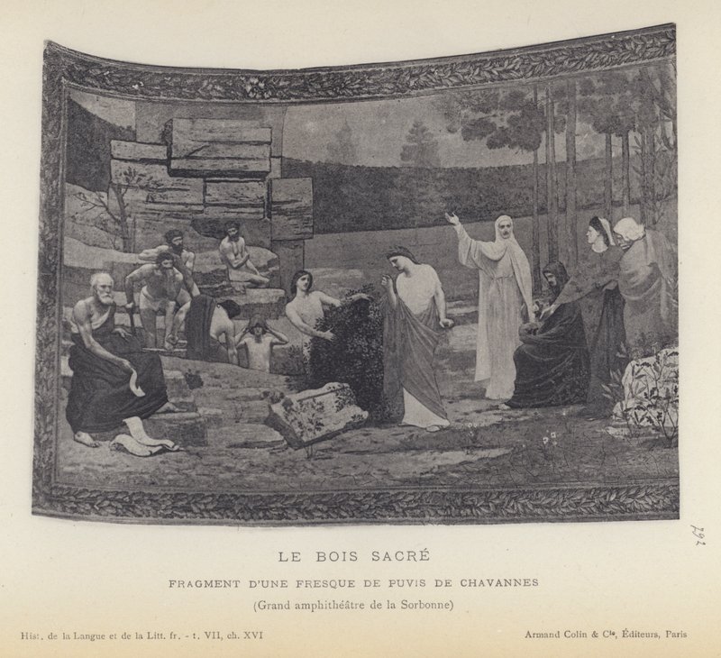 The Sacred Wood (litho) av French School