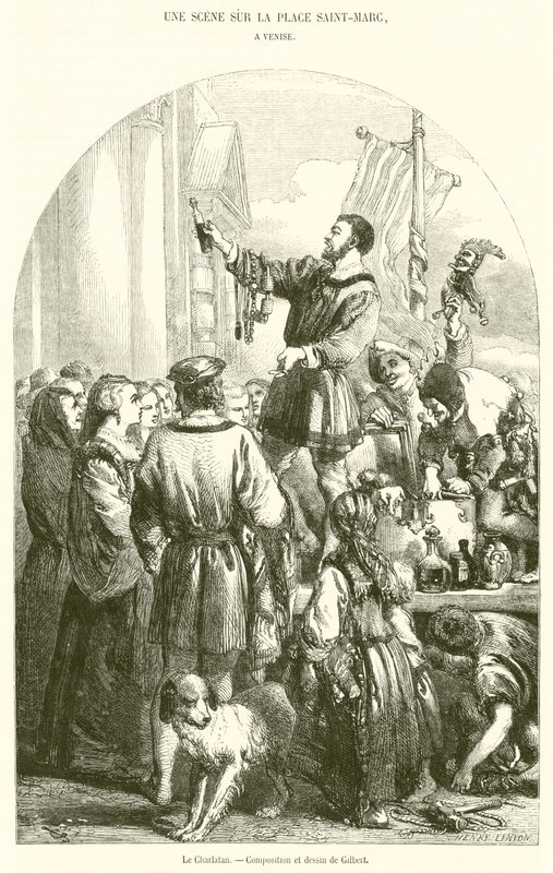 Le Charlatan (gravyr) av French School