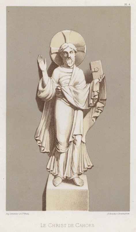 Kristus från Cahors (färg litho) av French School