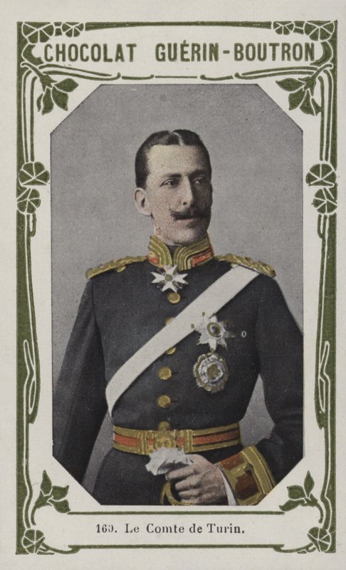 Greven av Turin (färgad bild) av French School