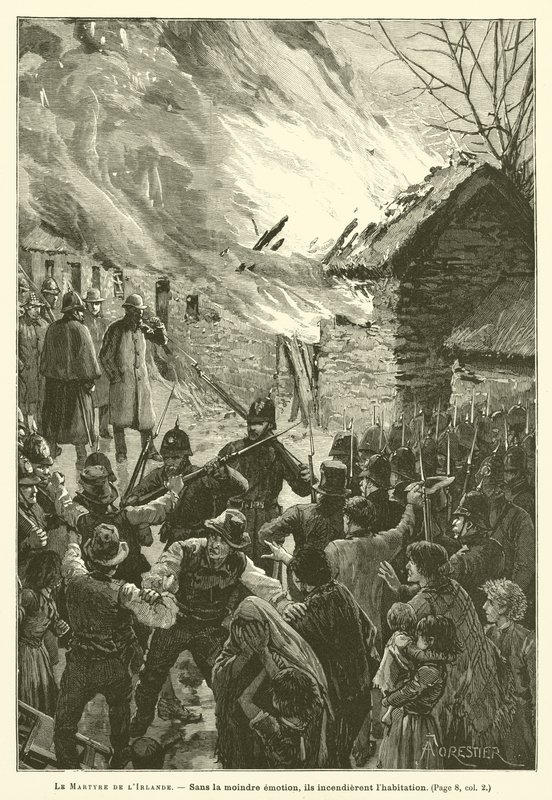 The Martyrdom of Ireland (gravyr) av French School