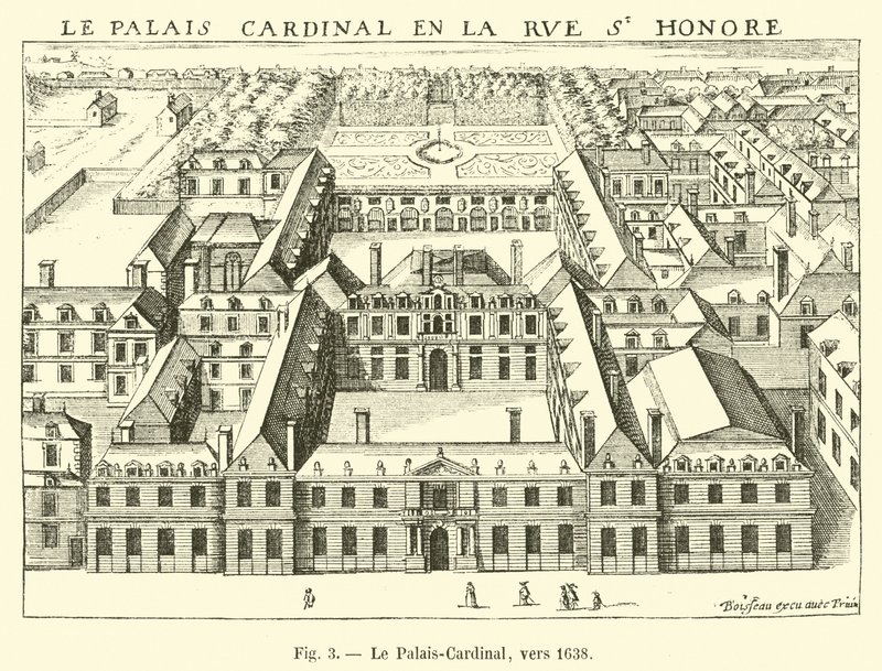 Palais-Cardinal, omkring 1638 av French School