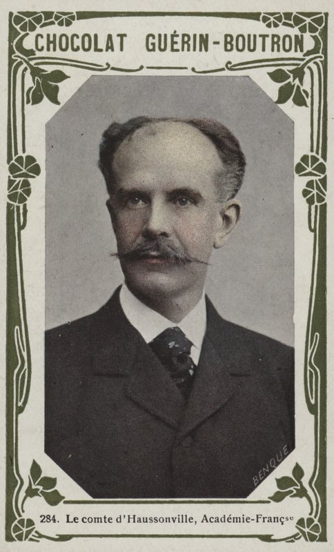 Greven av Haussonville, Academie-Francaise (färgad bild) av French School