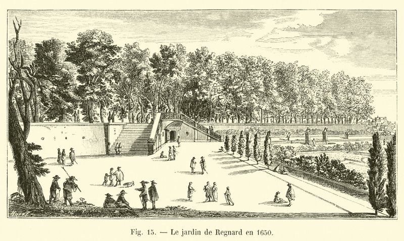 Regnards trädgård 1650 av French School