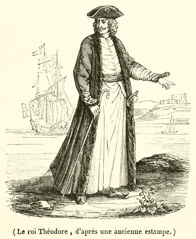 Le roi Theodore (gravyr) av French School