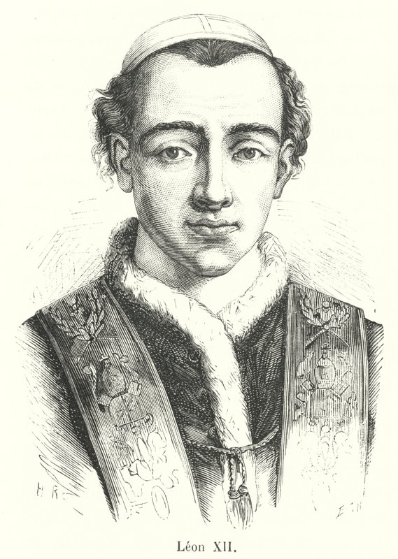 Leon XII (gravyr) av French School