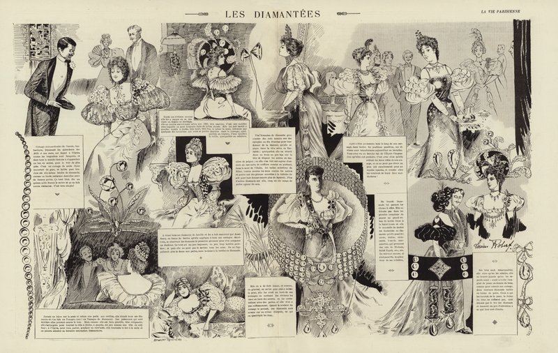 Les diamantees (gravyr) av French School