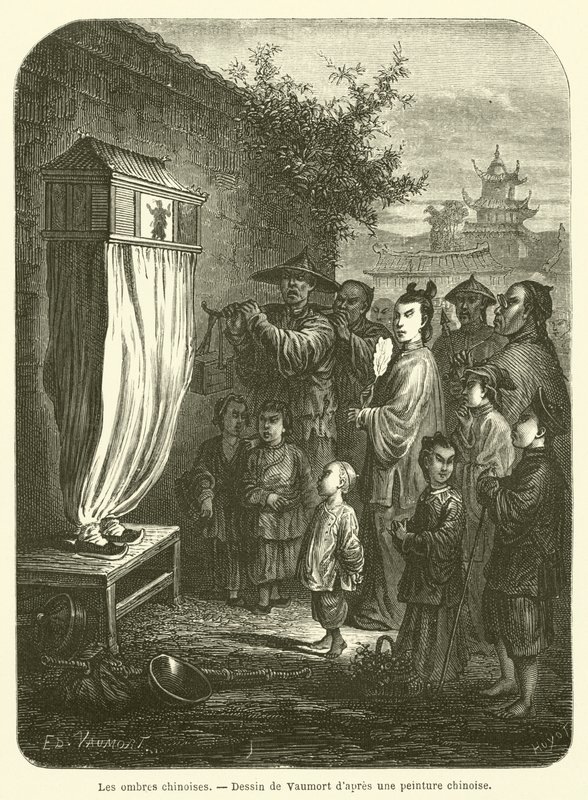 Kinesiska skuggor (gravyr) av French School