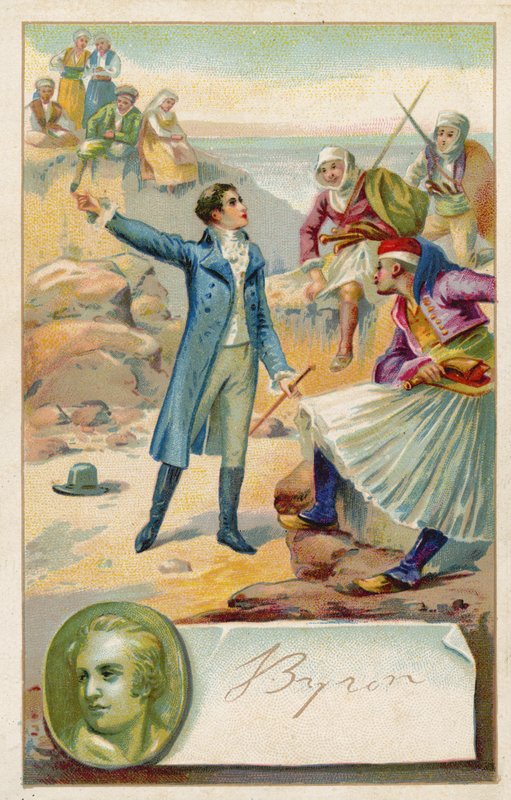 Lord Byron, engelsk poet av French School