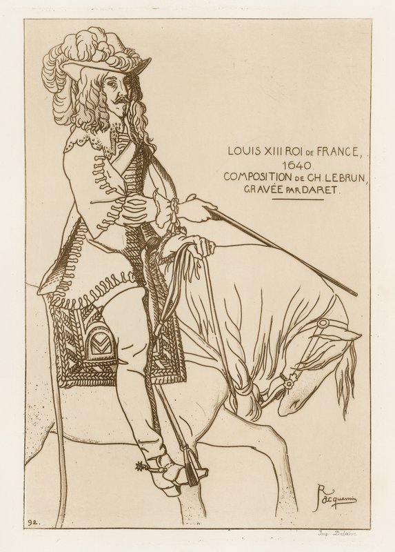 Ludvig XIII, kung av Frankrike, 1640 av French School