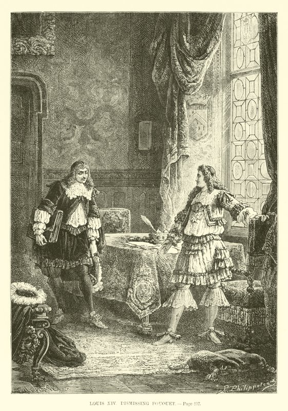 Ludvig XIV avfärdar Fouquet av French School