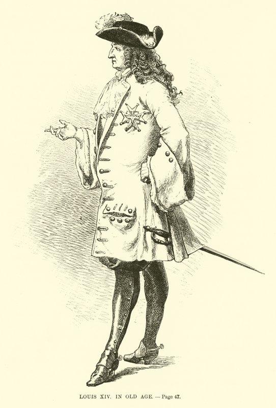 Ludvig XIV i ålderdom av French School