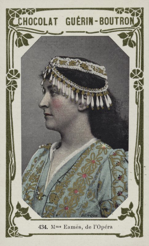 Madame Eames, de lOpera (färgat foto) av French School